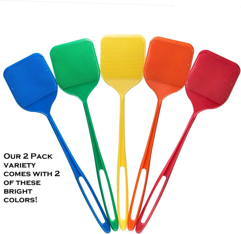 Smart Swatter مبيدات الذباب | تلتقط الحشرات مع 904 شوكات | الآن في عبوة مكونة من لونين متنوعين | براءة اختراع ومصنوعة في الولايات المتحدة الأمريكية | قاتل الحشرات والذباب - Image 3